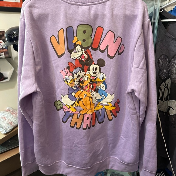 Disney Tops - Disney Lavender Sweatshirt with Fun Graphics
